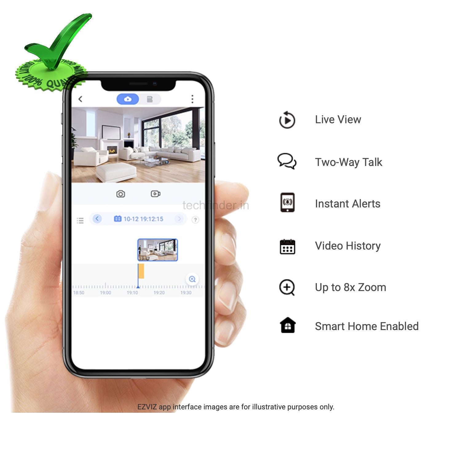 Ezviz C1HC 1080p High Definition Wifi Indoor Camera Ezviz C1HC 1080p High Definition Wifi Indoor Camera